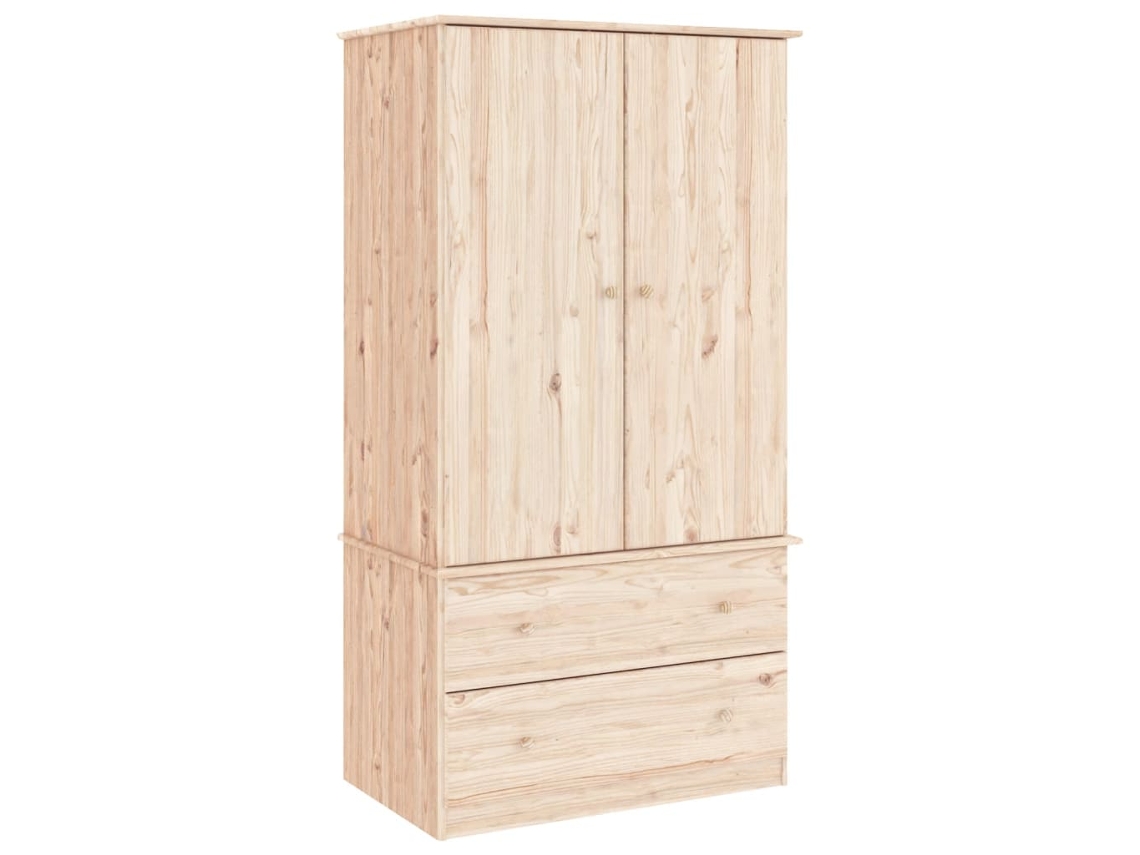 Conjunto 1 Wardrobe, Wardrobes Vidaxl Marrom Madeira De Pinho (n/a)