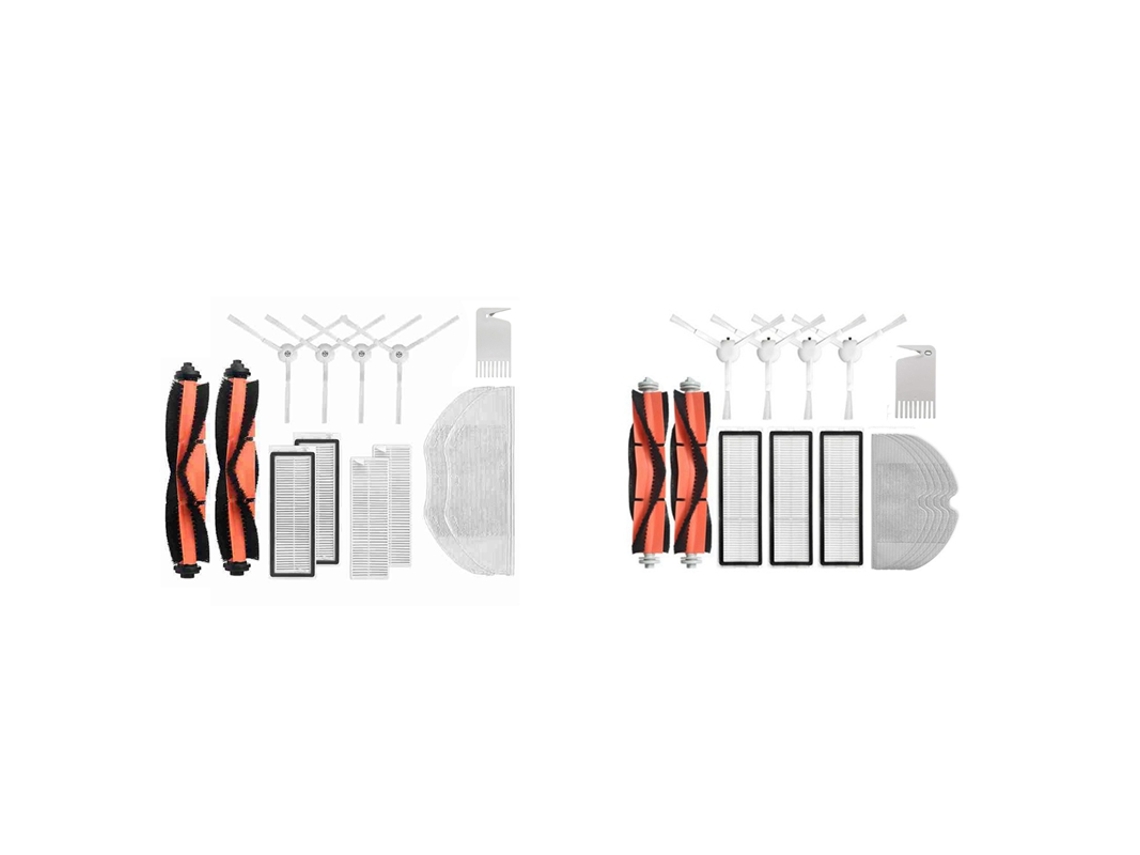 conjunto escova lateral filtro hepa pano de limpeza para xiaomi 1c 1 c & 13x principal escova lateral filtro mop para mijia g1