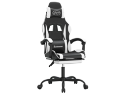 Cadeira de gaming VIDAXL Branco Couro Artificial