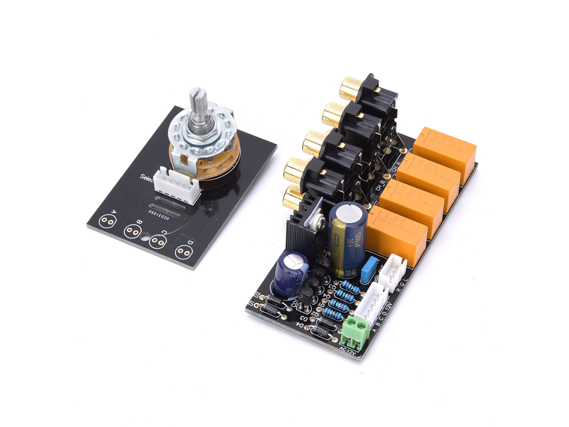 Laxiscreed Placa Amplificadora De Áudio Com 4 Canais Para Componentes Electrónicos