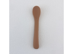 Colher de Silicone com Cabo Longo, Livre de Bpa, Ideal para Alimentação Infantil. MDUG (laranja)
