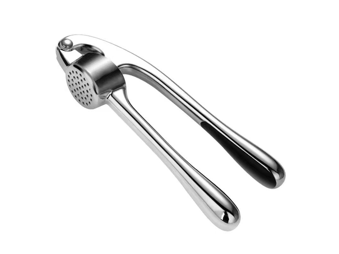 Pressão de Alho para Cozinha, Aço Inoxidável, Macio, Cabo Fácil de Pressionar, Prata ZYBLSSBB