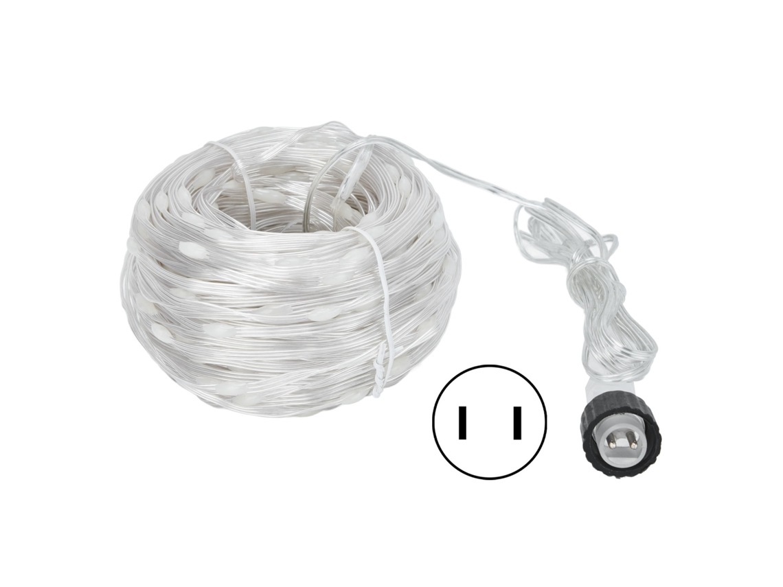 Luzes de Cadeia Led 400led 50m Fio de Cobre 8 Modos Ip44 Decoração Natal Jardim