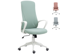 Cadeira de Escritório Giratória, com Altura Ajustável, Apoios de Braço, Função de Inclinação, Encosto Alto, 62x56x110 119,5cm, Verde ZENCORE SERVICES