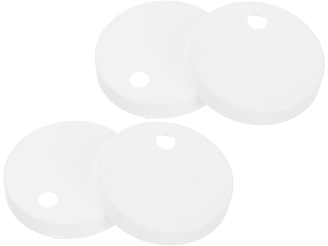 Tehaux Conjunto De 4-tampas Plástico Brancas Fusos Assento Sanitário Com Compatibilidade Universal