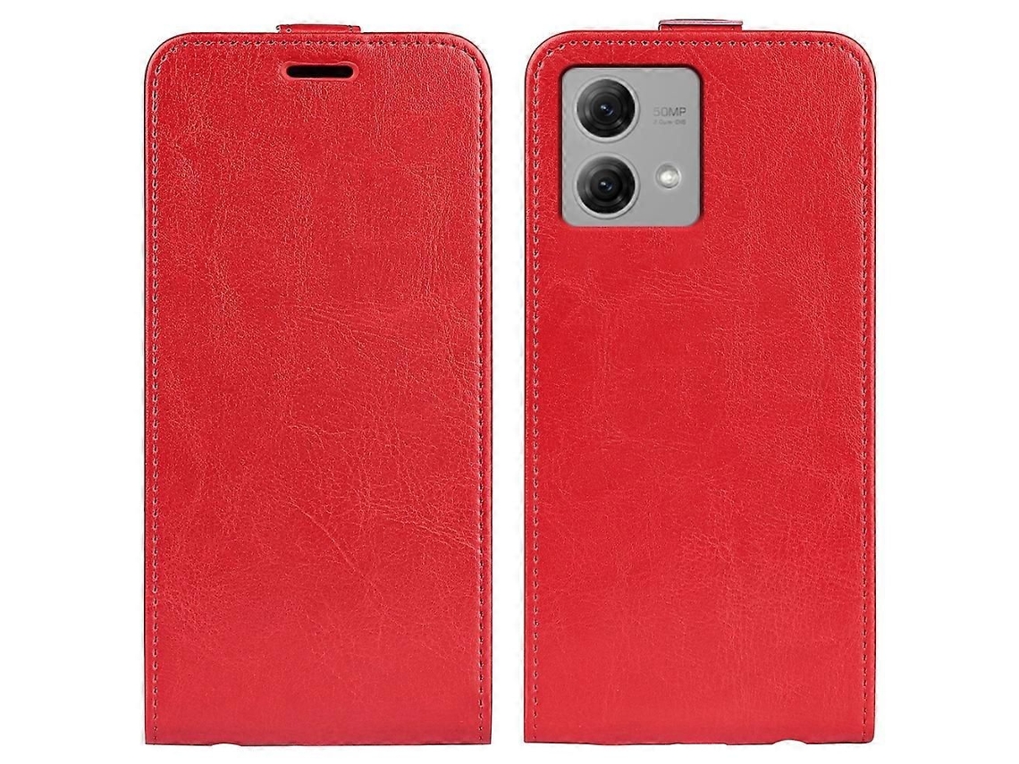 Capa De Telefone De Couro Com Textura Única Vertical R64