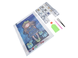 Kit De Pintura De Strass 5d Com Ferramentas Completas Diy Para Personagens Presente Divertido