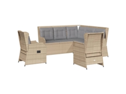 Garden Lounge Set, Garden Lounge Sets Vidaxl Bege Rattan / Vime (n/a)