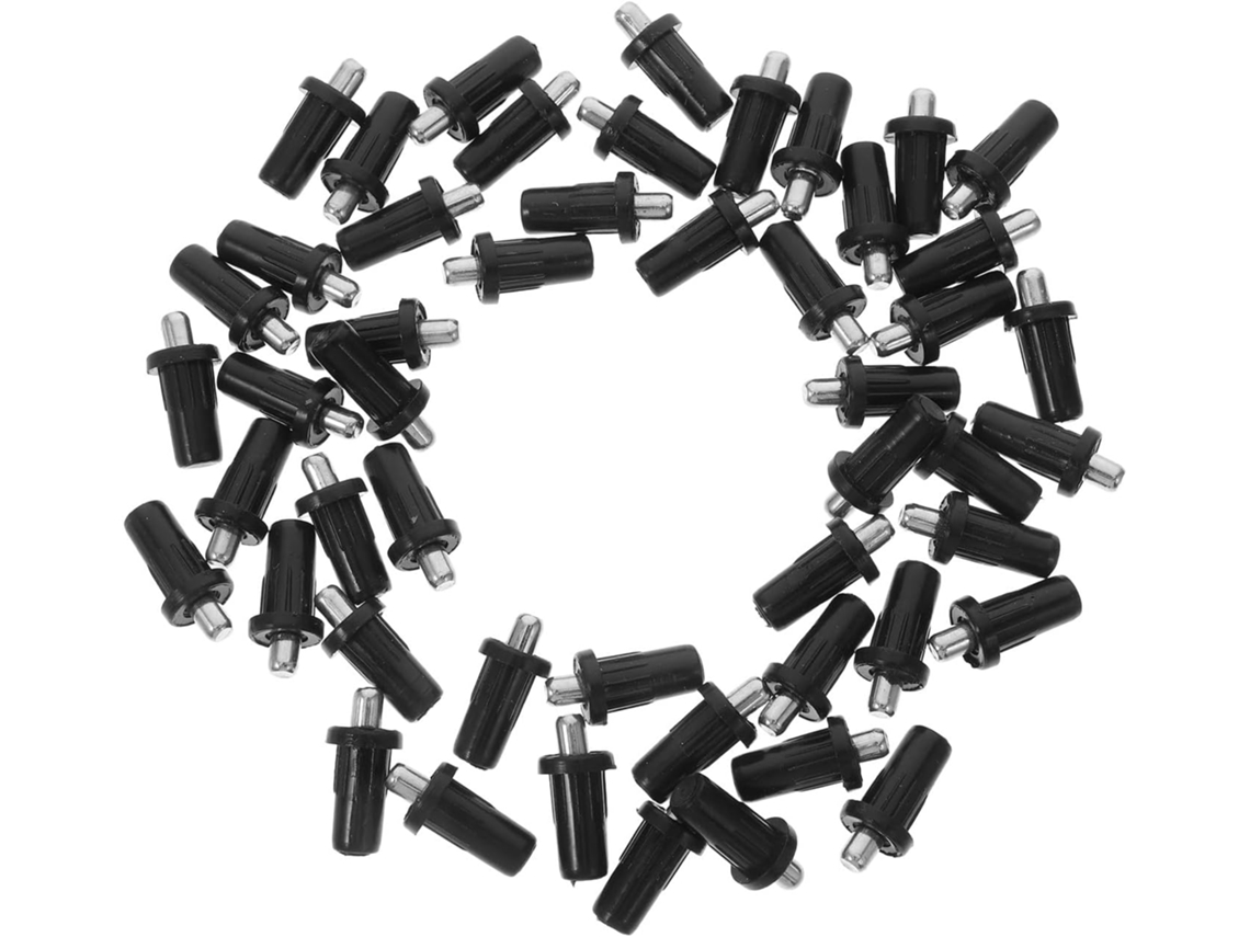 Villcase 50 Dobradiças De Mola Para Portas Com Conector Móveis, Mola De Aço Preta Para Portas Armários