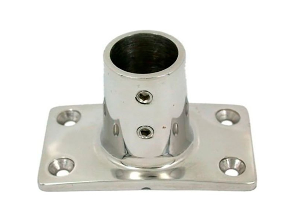 Base Rectangular 90º Prateado 22 Mmgoldenship