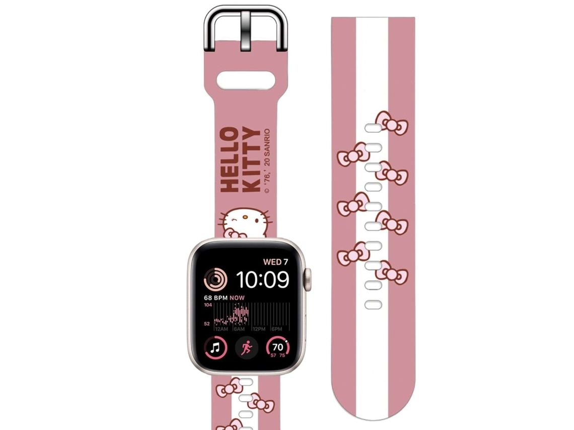 Bracelete Silicone Suave Personalizada Apple Watch Series 4 40Mm Hello Kitty