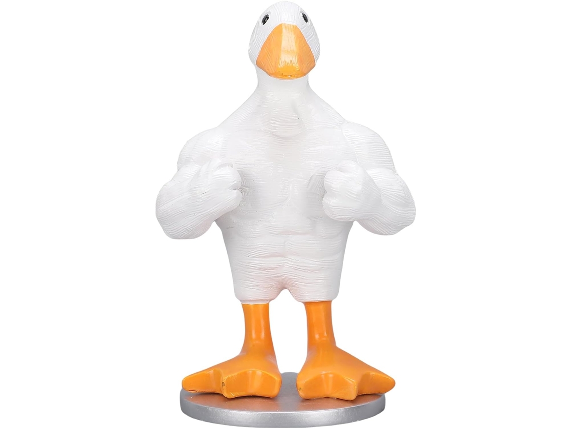 Pato Musculoso Divertido Para Decoração De Casa, Acessório Criativo E Inusitado Para O Lar, Estatuet Gokoco
