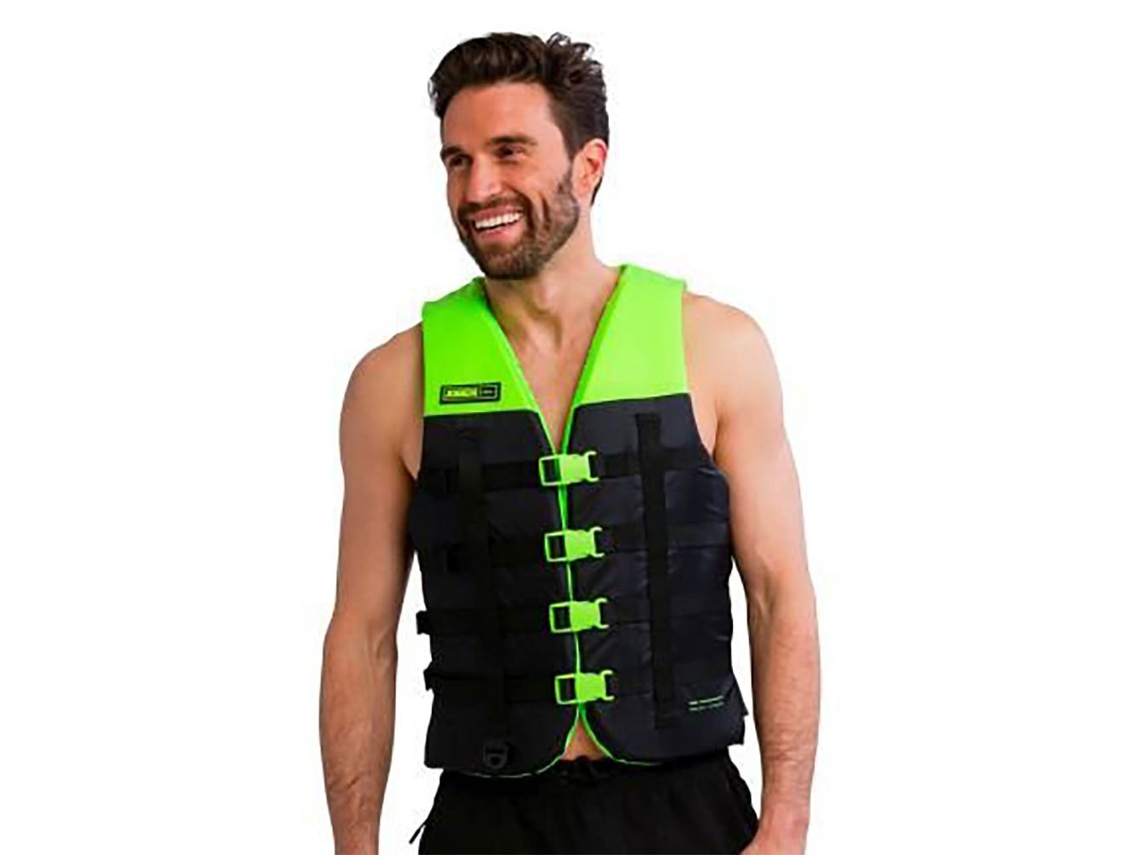 Colete Salva-Vidas Dual Verde Preto L-Xljobe