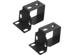 Conjunto De 2 Peças De Canaletas De Gerenciamento De Cabos Em Metal Preto Fosco Para Estúdio.