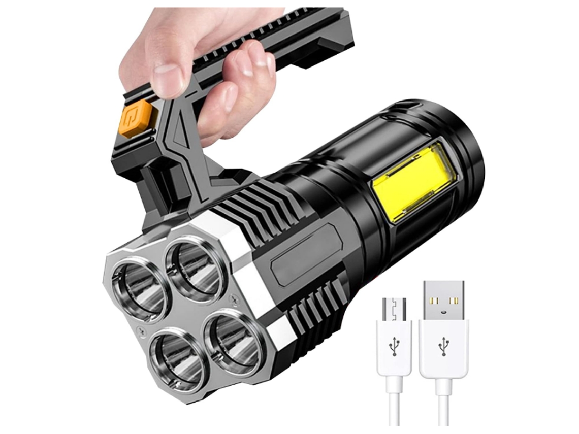 Lanterna Led Super Brilhante Lanterna Led Tocha Recarregável Tocha Super Brilhante Holofote Tenda De Acampamento Equipamento De Iluminação (