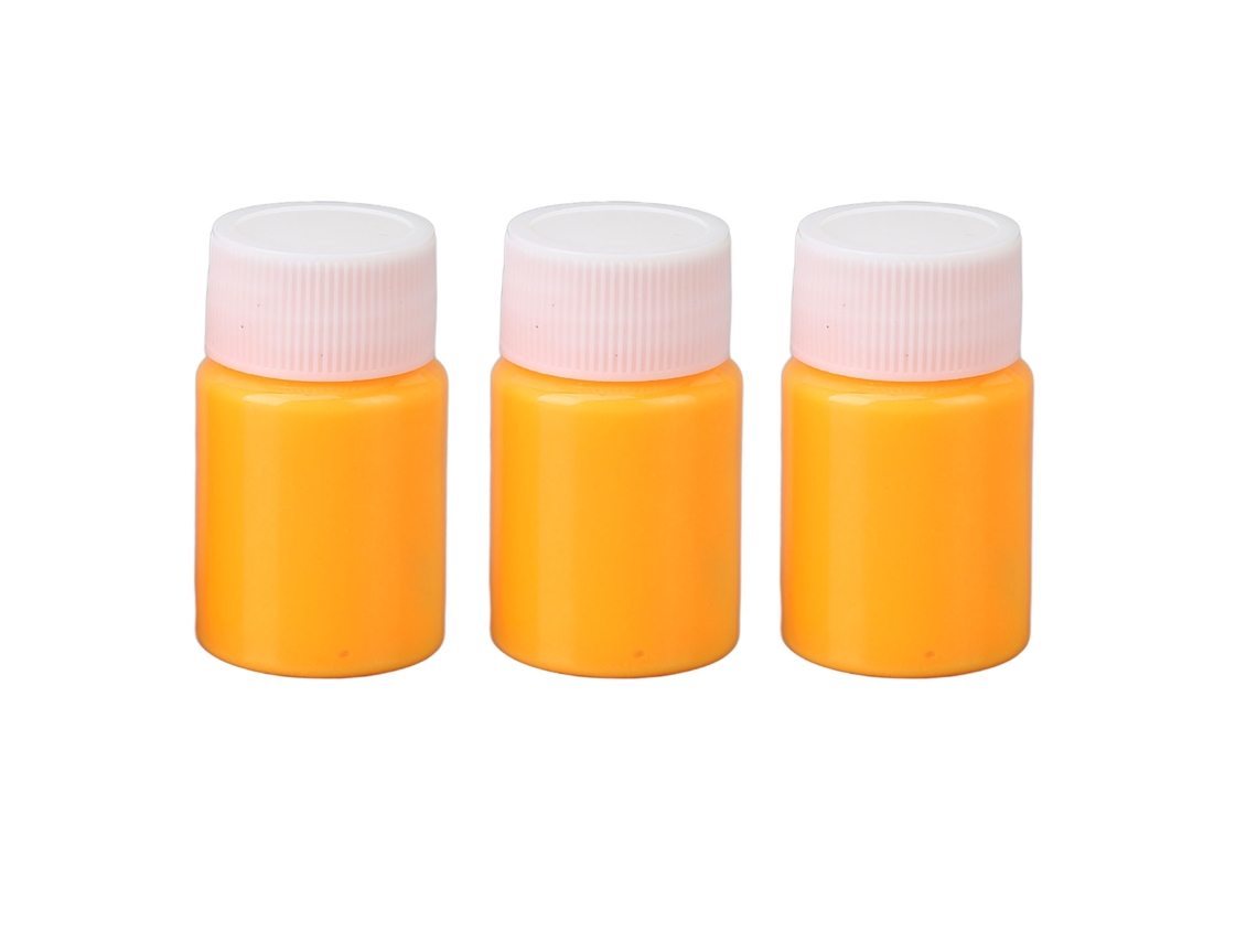 Kit de pintura facial e corporal fluorescente com 3 peças que brilham no escuro.