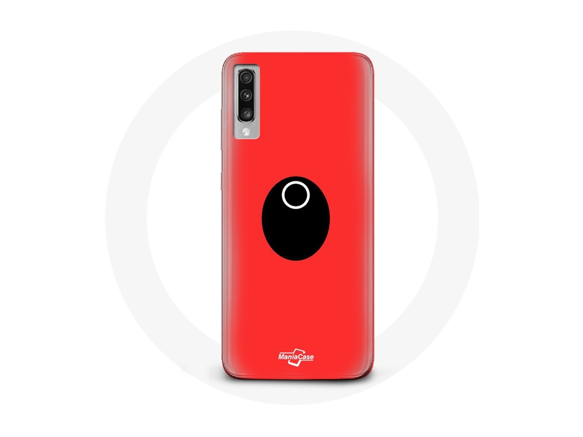 Capa para Samsung Galaxy A50 Squid Game máscara círculo