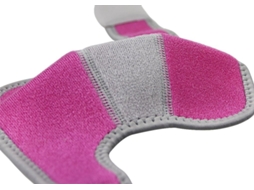 Cotoveleiras Infantis Ajustáveis Respiráveis Neoprene Resistentes Impactos Rosa Avermelhado