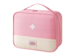 Bolsa Para Medicamentos Mini, Vazia, Para Emergências, Rosa, Tamanho Extra Grande