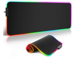 Mousepad Rgb Para Jogos, Tamanho Grande Xxl, Com 12 Luzes, Zqkla Brilvibera