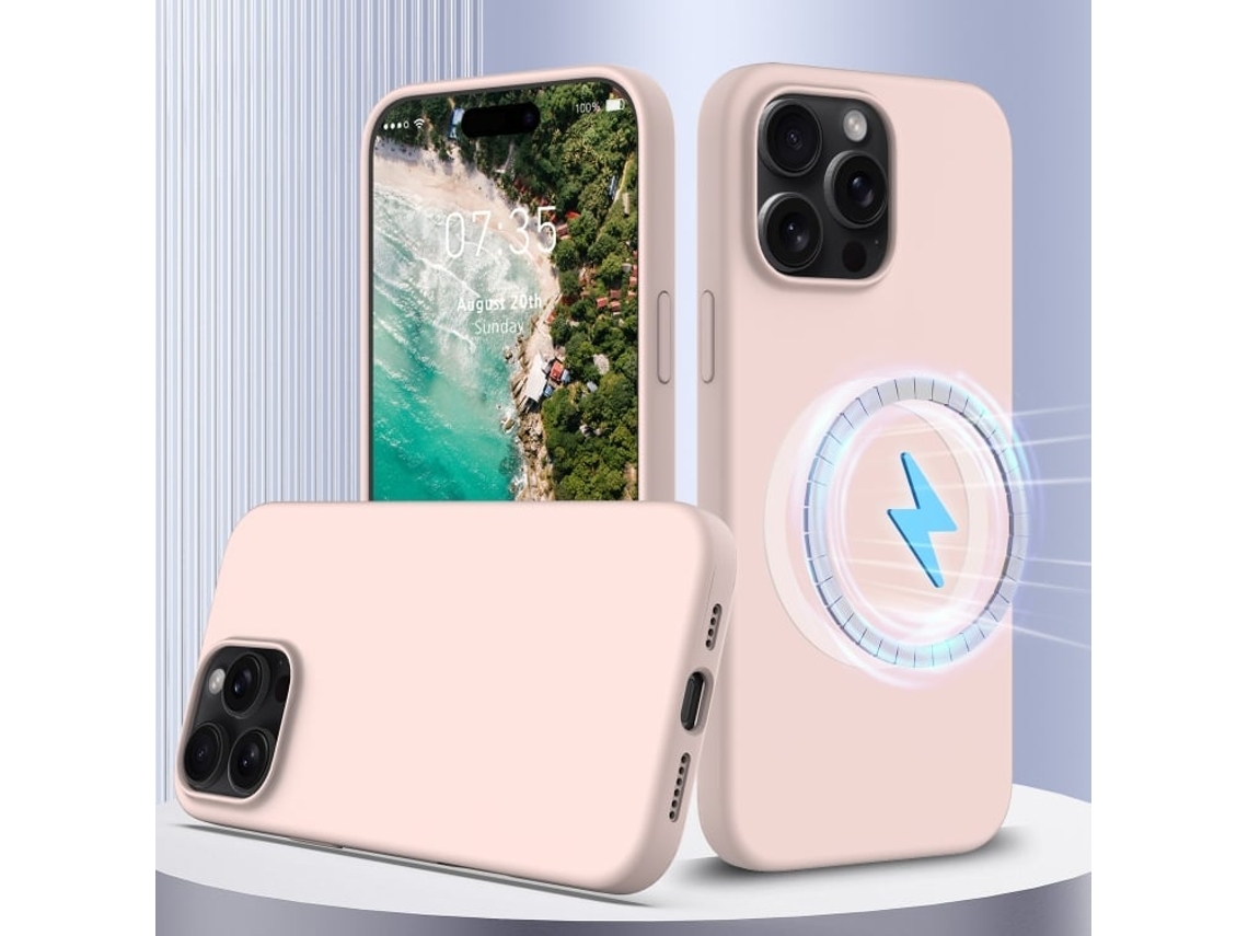 Capa De Silicone Com Magsafe Para Iphone 16 Pro - À Prova De Choque E Resistente A Quedas