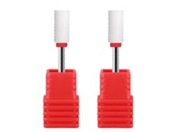 Brocas de Cerâmica para Unhas YUNZII com Cabeça Grande para Cutículas e Ferramenta de Manicure e Pedicure
