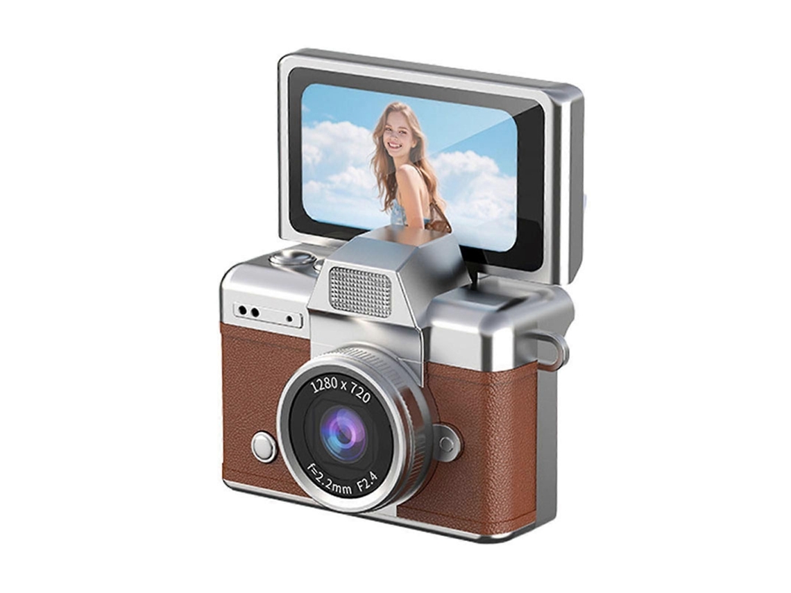Mini Câmera Digital De 2026 Com Tela Lcd Articulada De 1,47 Polegadas, Mini Câmera Retrô Para Chaveiro Com Cartão De 64 Gb - Ideal Para Viagens,
