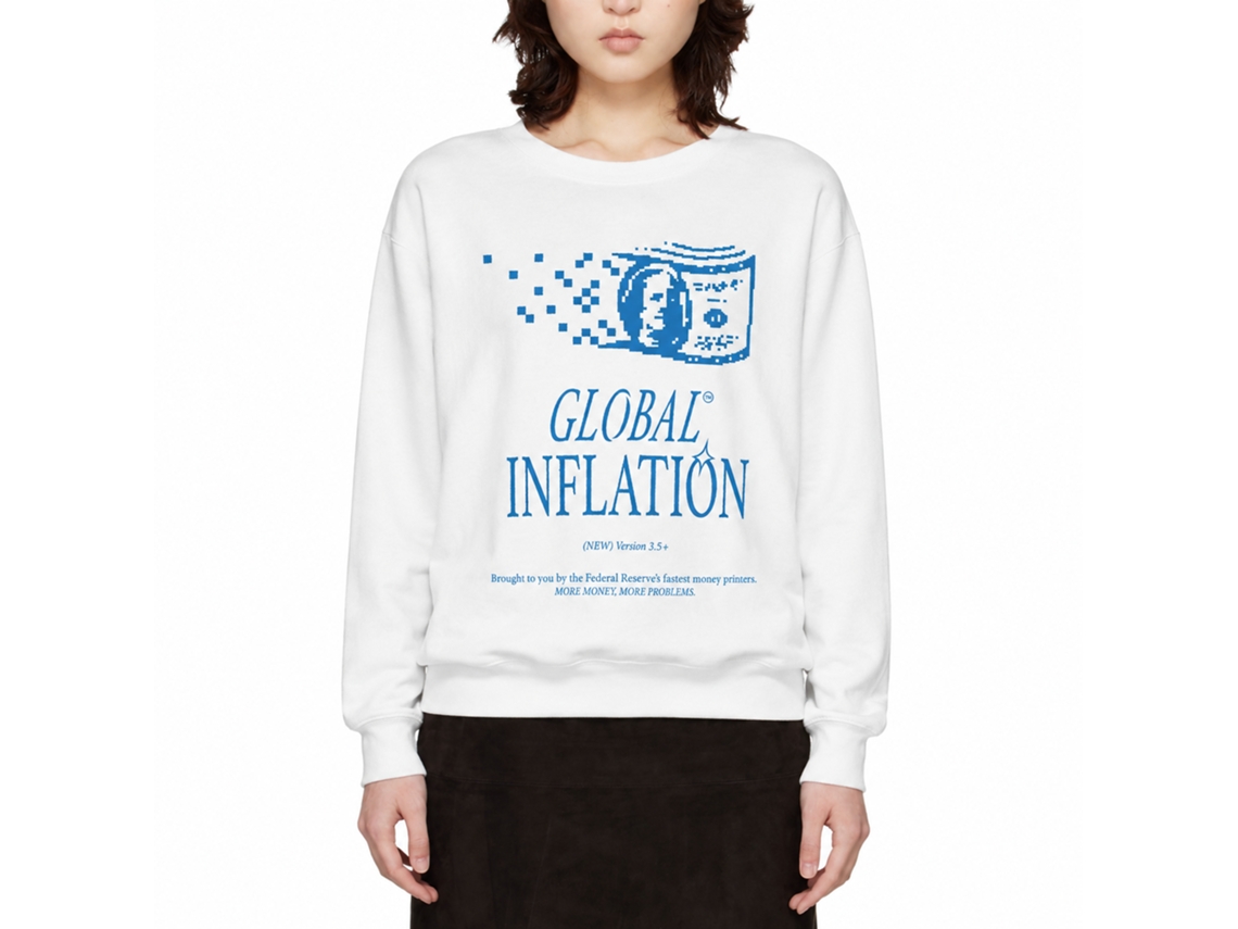 Rockinstone Global Inflation Classic Classic Sweatshirt Unique Designer Style