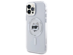 Capa Magsafe para iPhone 12 KARL LAGERFELD Pele Sintética Branco