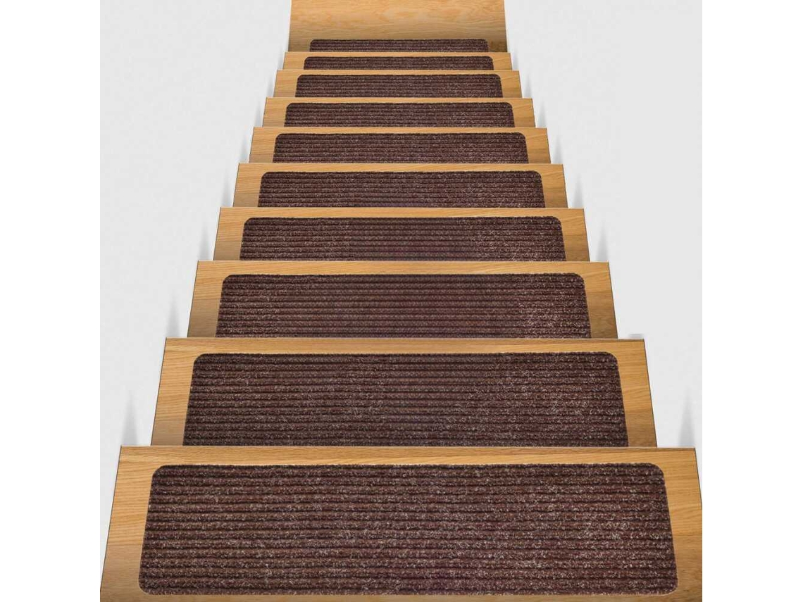 Degraus Antiderrapantes Para Escadas 76 Cm X 20 Cm (pacote Com 7), Tapetes Reutilizáveis Para Escadas, Carpetes De Segurança Antiderrapantes, Degrau