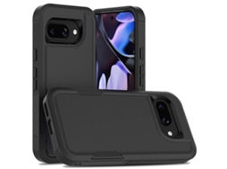Capa 2 Em 1 Pc Tpu À Prova De Choque Para Google Pixel 9a - Preta