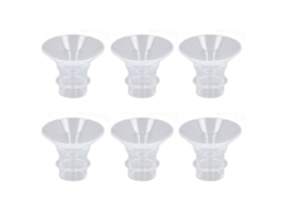 Mali 6pcs Inserções de Ventosa de Silicone para Bomba de Leite Portátil 24mm 17mm