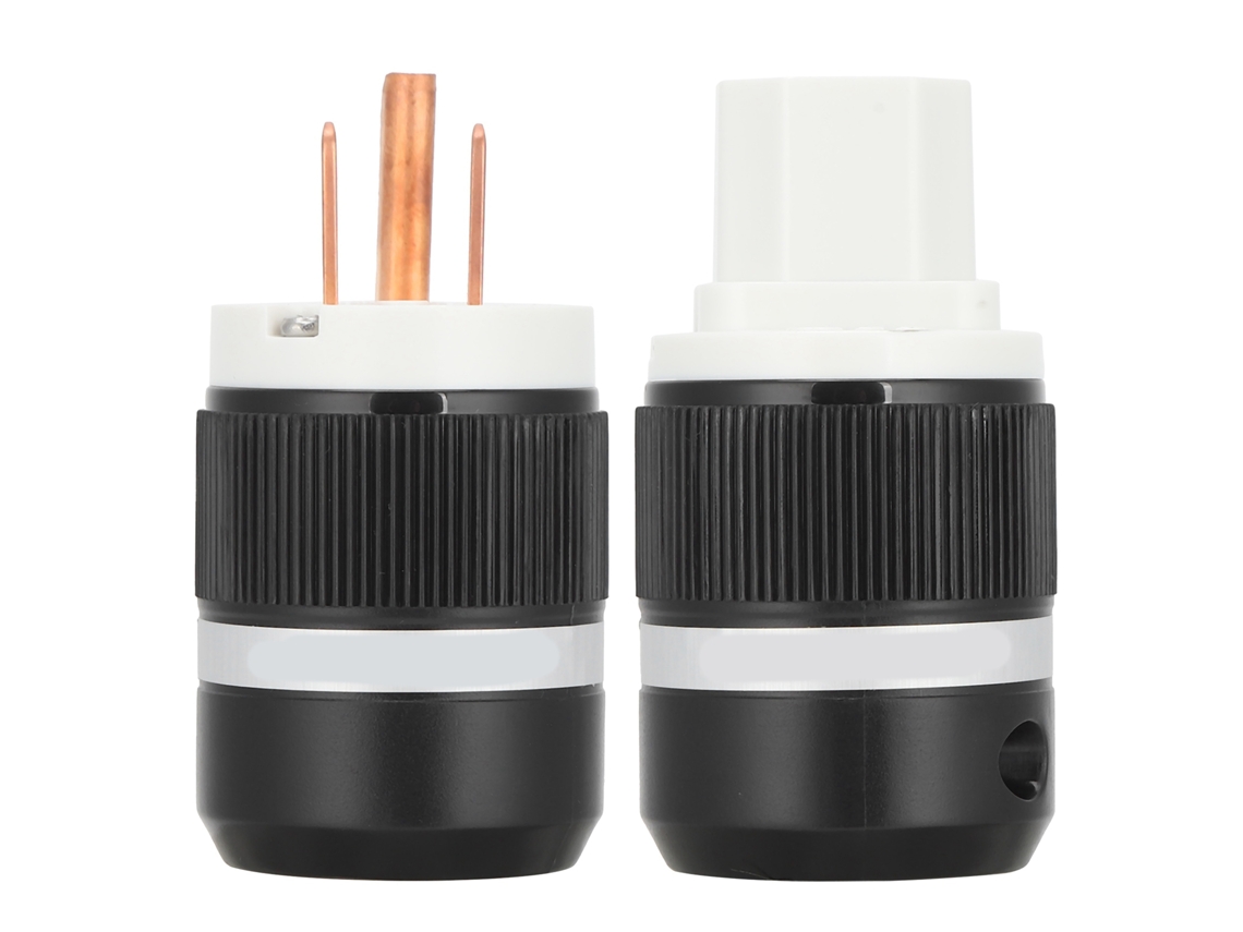 Conector de Alimentação Monosaudio M130 F130, Cobre Puro, 2 Peças CHABERLU
