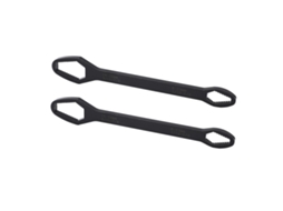 2 Pcs Chave Universal Multifuncional De Aço Liga Autoapretável De 260mm Bicomponente Ajustável Para Manutenção Preto