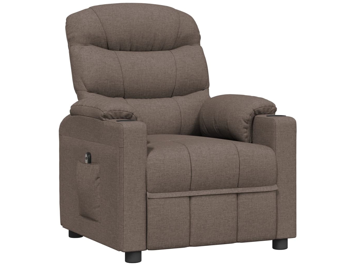 Electric Recliner Chair, Electric Recliner Chairs Vidaxl Cinzento-acastanhado Tecido
