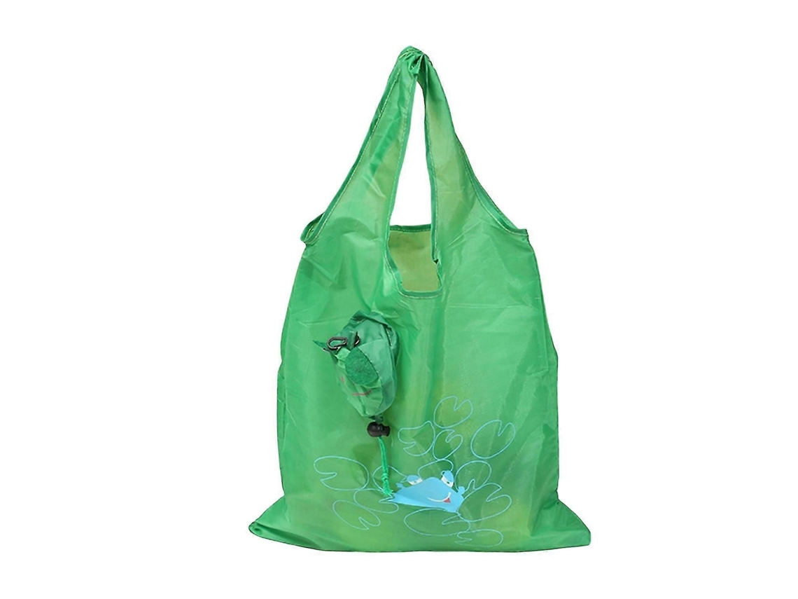Saco de Compras Punho Robusto Boa Aderência Cartoon Design Saco de Supermercado Dobrável Animal Padrão Storag Fruta Storag GOKOCO