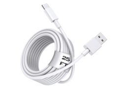 Cabo De Carregamento Rápido Usb-a Para Usb-c 7,6 Metros extra Longo,