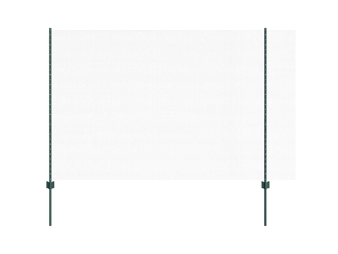 Conjunto 1 Painel De Cerca Vidaxl Verde Aço (25 X 1,6 M)