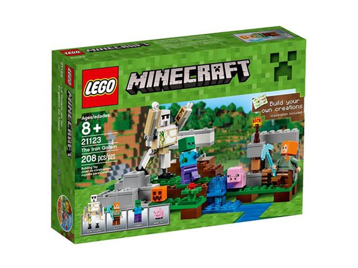 LEGO Minecraft: O Golem de Ferro 21123 (Idade mínima: 8 - 208 Peças)
