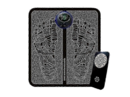 Lurelia Tapete Massageador Ems Para Pés, 8 Modos, 19 Níveis, Usb, Controlo Remoto, Relaxamento Muscular, Conforto Diário