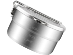 Marmita Bento Genérica, Design Selado E Portátil, Lancheira Bento Redonda Simples Em Aço Inoxidável 304 Para Piqueniques