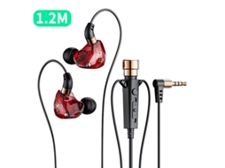 Fones De Ouvido Para Karaokê (vermelho, 1,2 M), Microfone E Cabo De Áudio, Cancelamento De Ruído Baixo, Sem Fio