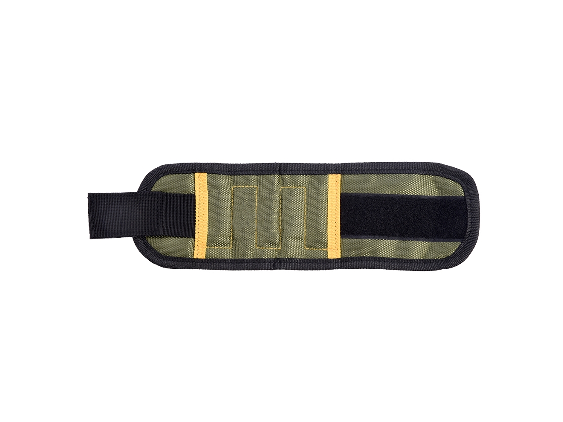 Pulseira magnética para ferramentas, ideal para parafusos, porcas e brocas, para eletricistas. Cor: Verde Militar.