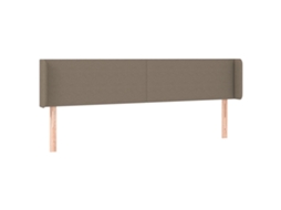 Headboard, Headboards Vidaxl Cinzento-acastanhado Tecido (203 X 16 X 78/88 Cm)