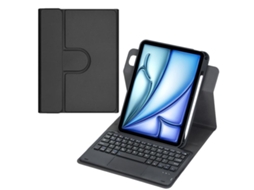 Capa De Couro Com Teclado Bluetooth Touchpad E Rotação 360°para Ipad Air 4 10.9 Layout Pt