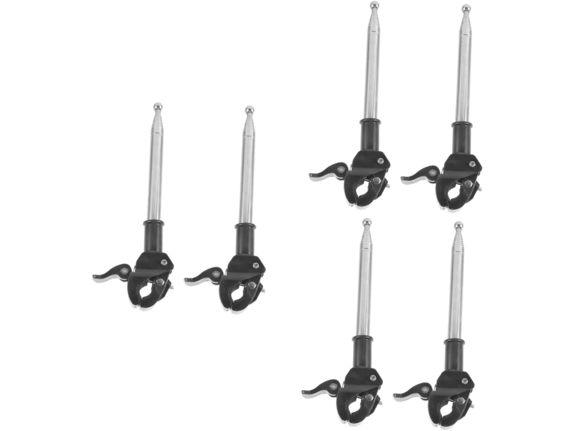 Kit de 6 Peças de Suporte para Mastro de Bandeira Ajustável para Bicicletas e Motocicletas Robusto e Versátil CHABERLU