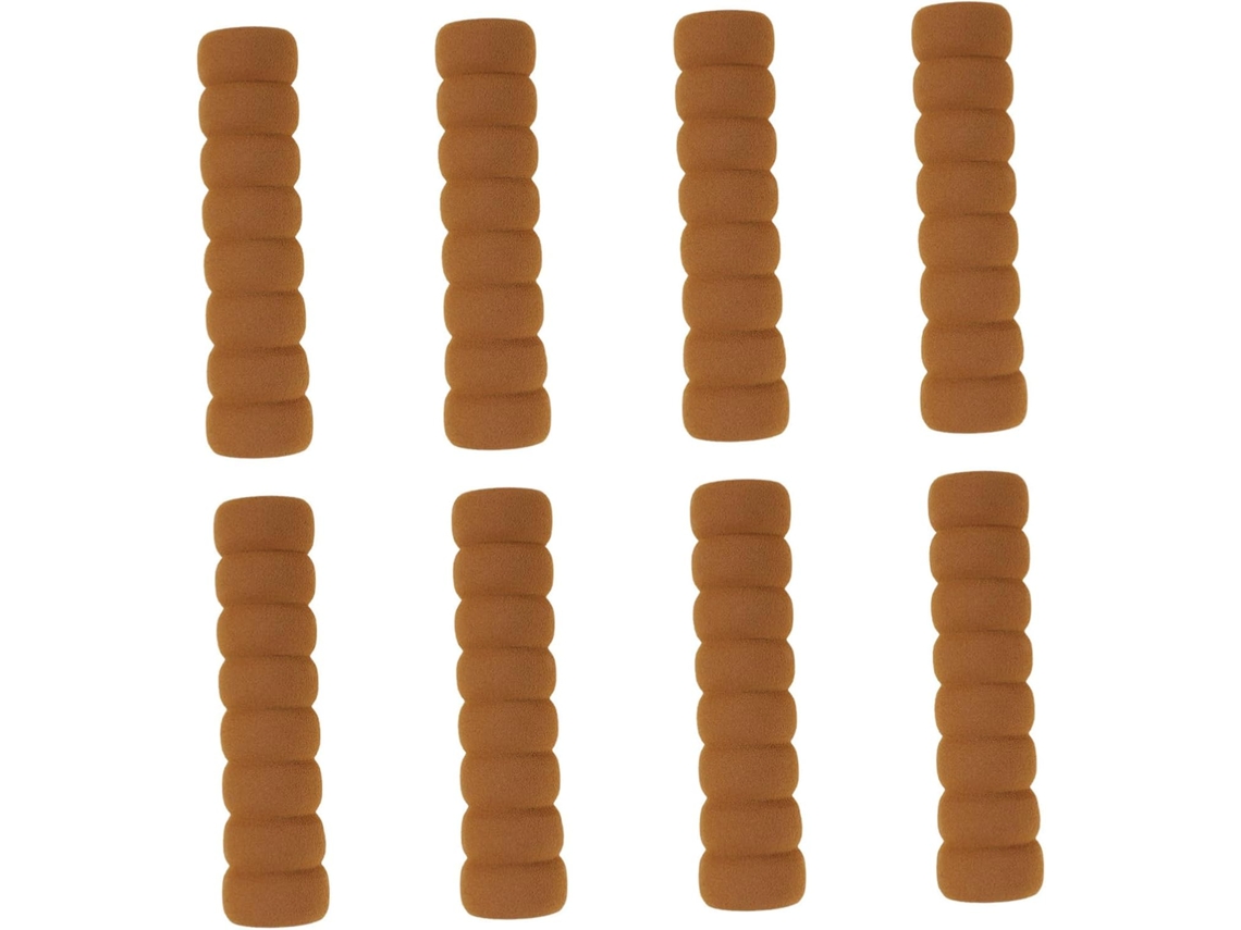 Conjunto De 8 Capas Protetoras Anticolisão Para Maçanetas Portas, Em Tecido Cor Café, Para Quarto