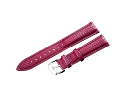 Cinto Relógio Couro Pu Grão Lagarto Casual Fashion 20mm Roxo