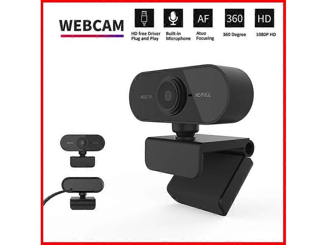 Mini Webcam Hd 1080p Com Microfone, Interface Usb Compatível Com Laptop, Adequada Para Videoconferências Ao Vivo Brilvibera
