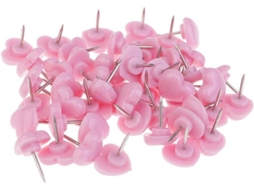 Alfinetes Em Formato De Coração Para Murais, 150 Unidades, Vermelho E Rosa, Material Plástico E Metal, Ideais Para